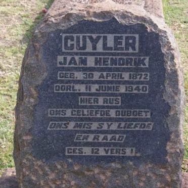 CUYLER Jan Hendrik 1872-1940