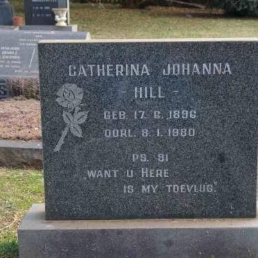 HILL Catherina Johanna 1896-1980