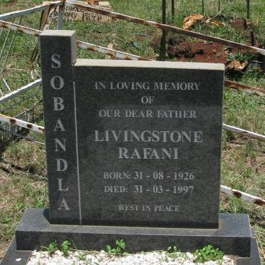 SOBANDLA Livingstone Rafani 1926-1997