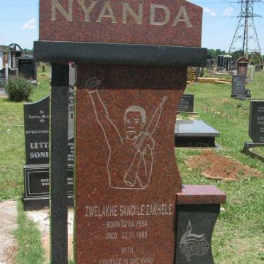 NYANDA Zwelakhe Sandile Zakhele 1954-1983