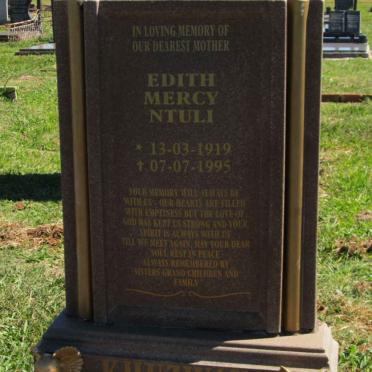 NTULI Edith Mercy 1919-1995