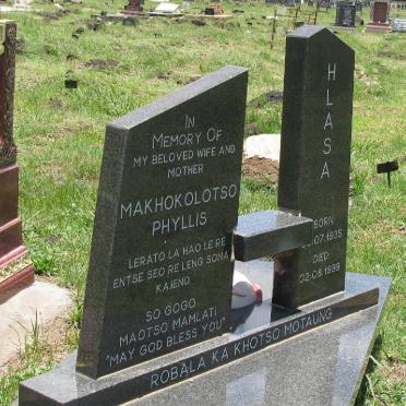 HLASA Makhokolotso Phyllis 1935-1999