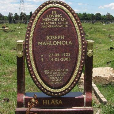 HLASA Joseph Mahlmola 1925-2005