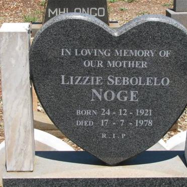 NOGE Lizzie Sebolelo 1921-1978