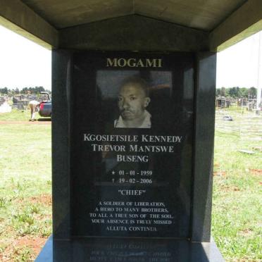 MOGAMI Kgosietsile Kennedy Trevor Mantswe Buseng 1959-2006