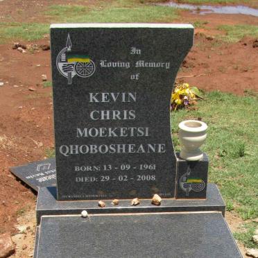 QHOBOSHEANE Kevin Chris Moeketsi 1961-2008