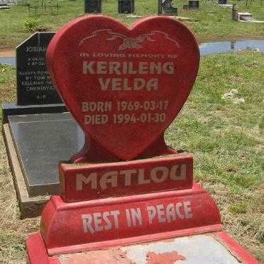 MATLOU Kerileng Velda 1969-1994