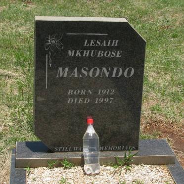 MASONDO Lesaih Mkhubose 1912-1997