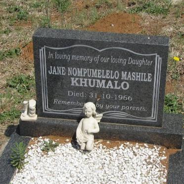 KHUMALO Jane Nompumelelo Mashile -1966