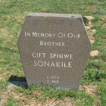 SONAKILE Gift Sphiwe 1953-1968