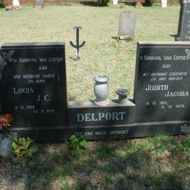 DELPORT Louis J.C. 1909-1999 &amp; Judith Jacoba 1910-1979