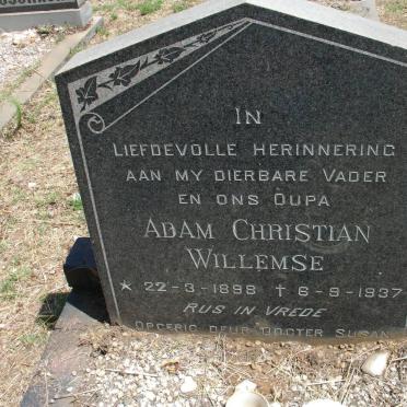 WILLEMSE Adam Christian 1898-1937