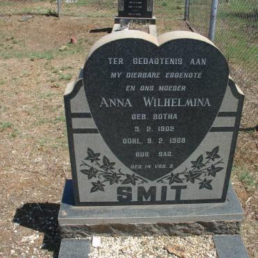 SMIT Anna Wilhelmina nee BOTHA 1902-1968