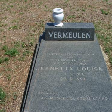 VERMEULEN Jeanetta Louisa 1913-1998