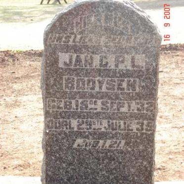 BOOYSEN Jan G.P.L. 1932-1935