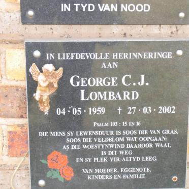 LOMBARD George C.J. 1959-2002