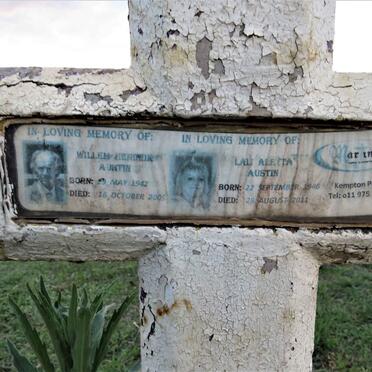 AUSTIN Willem Hendrik 1942-2005 & Lali Aletta 1946-2011