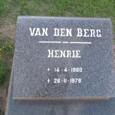 BERG Henrie, van den 1960-1978