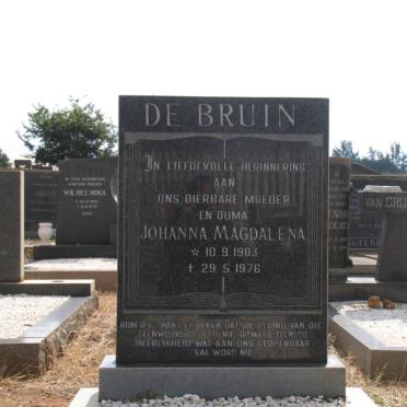 BRUIN Johanna Magdalena, de 1903-1976