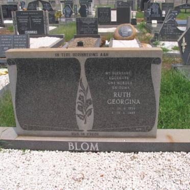 BLOM Ruth Georgina 1929-1985