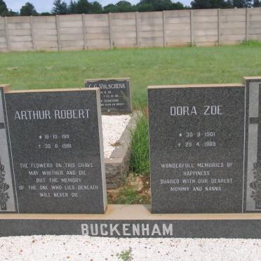 BUCKENHAM Arthur Robert 1911-1981 &amp; Dora Zoe 1901-1988