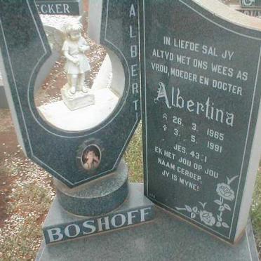 BOSHOFF Albertina 1965-1991