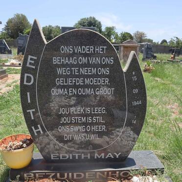 BEZUIDENHOUT Edith May 1944-2013