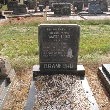 BRANFORD Walter Louis 1953-1977