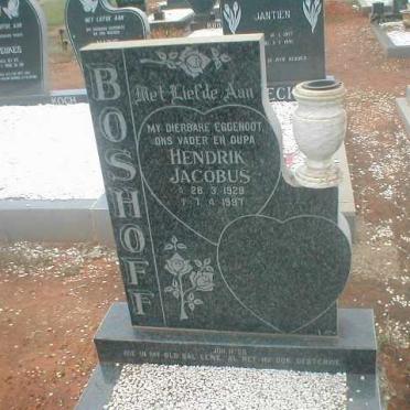 BOSHOFF Hendrik Jacobus 1929-1997