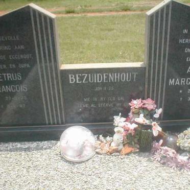 BEZUIDENHOUT Petrus Francois 1925-1987 &amp; Anna Margaretha 1926-2002