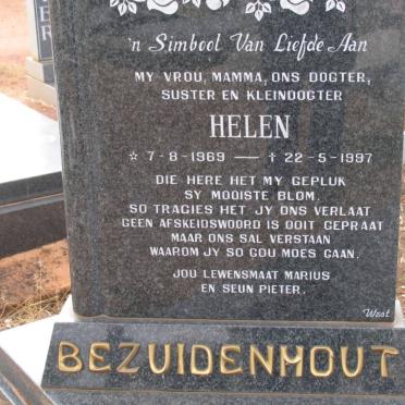 BEZUIDENHOUT Helen 1969-1997