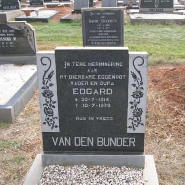 BUNDER Edgard, van den 1914-1978