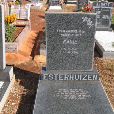 ESTERHUIZEN Marie 1940-2003
