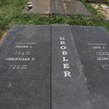 GROBLER Pieter L. 1911-1981 & Anna S. 1911-1985 :: GROBLER Christiaan P. 1941-2019 & Lilian M. 1942- 