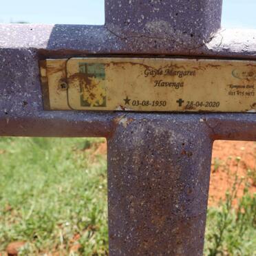 HAVENGA Gayle Margaret 1950-2020