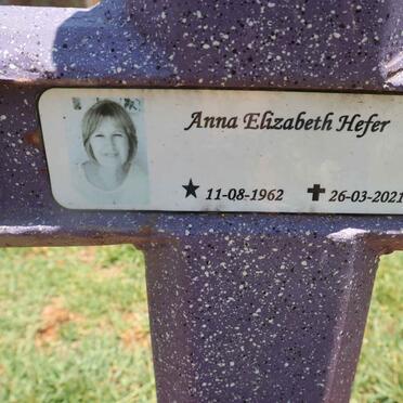 HEFER Anna Elizabeth 1962-2021
