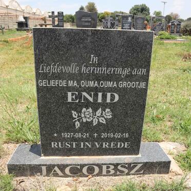 JACOBSZ Enid 1927-2019