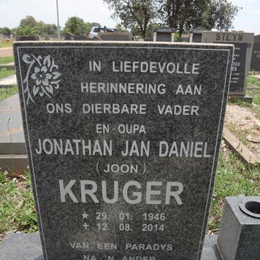 KRUGER Jonathan Jan Daniel 1946-2014