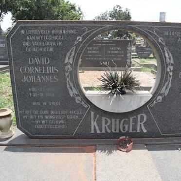 KRUGER David Cornelius Johannes 1919-1994 & Sophia Elizabeth 1923-1995