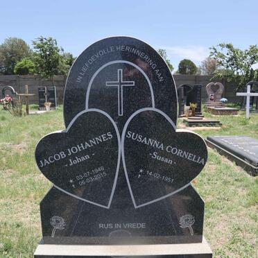 KRUGER Jacob Johannes 1946-2015 & Susanna Cornelia 1951- 
