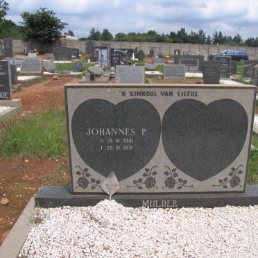 MULDER Johannes P. 1941-1971