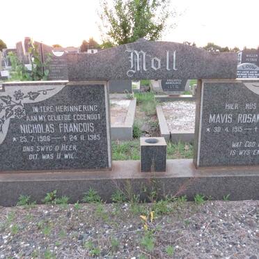 MOLL Nicholas Francois 1906-1985 & Mavis Rosamund 1915-2006