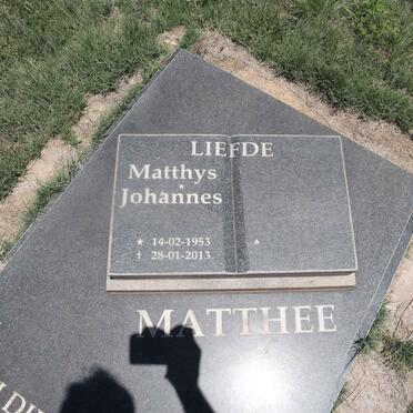 MATTHEE Matthys Johannes 1953-2013