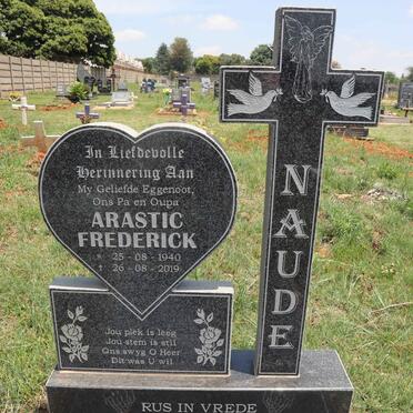 NAUDE Arastic Frederick 1940-2019