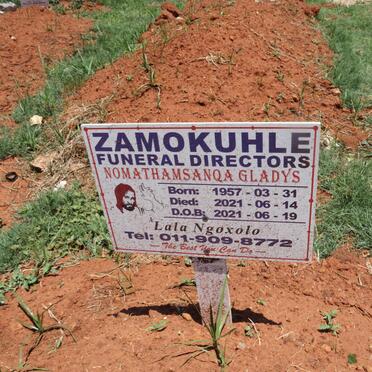 NOMATHAMSANQA Gladys 1957-2021
