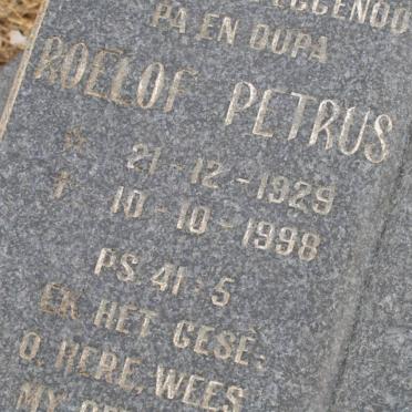 PLESSIS Roelof  Petrus, du 1929-1998