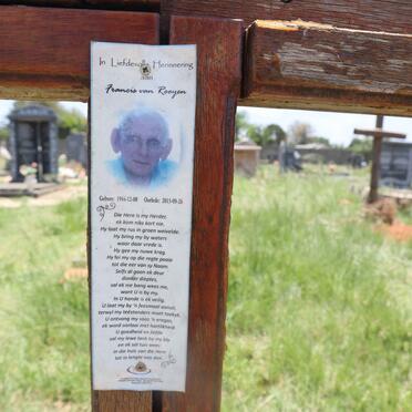 ROOYEN Francis, van 1944-2013