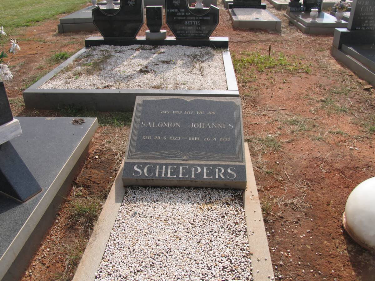 SCHEEPERS Salomon Johannes 1925-1992