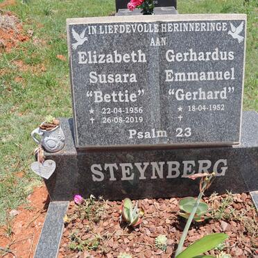 STEYNBERG Gerhardus Emmanuel 1952- & Elizabeth Susara 1956-2019