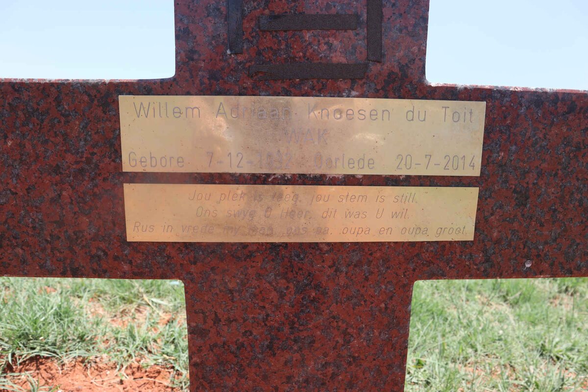TOIT Willem Adriaan Knoesen, du 1932-2014